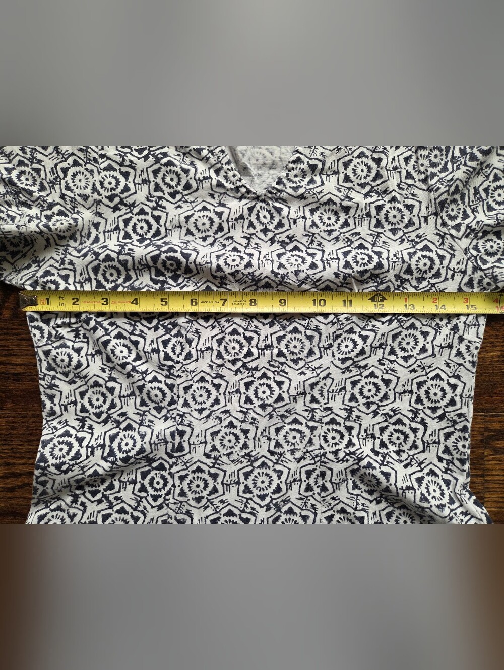 Passion Lilie Organic Cotton Block Stamped Shift Dress With Front Pockets - Picture 5 of 9